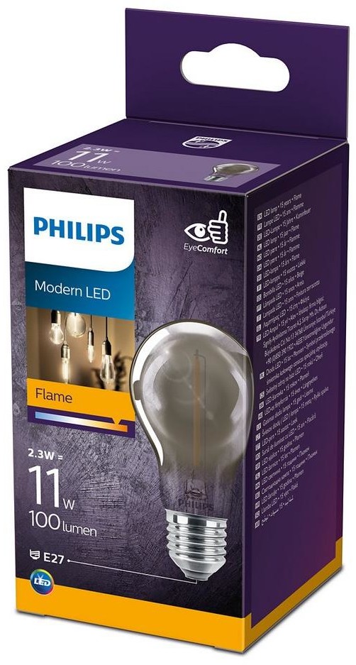 Philips LED Żarówka VINTAGE A60 E27/2,3W/230V 1800K