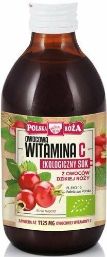 POLSKA RÓŻA Polska R$615$616a Sok Witamina C z Dzikiej Róży 250ml EKO -