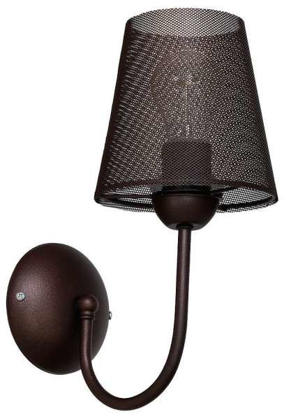 Milagro Kinkiet LAMPA ścienna DUSK 759 metalowa OPRAWA abażurowa siatka czarna 759