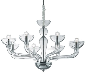 Ideal Lux Lampa wisząca Casanova kol przydymione szkło 095615)