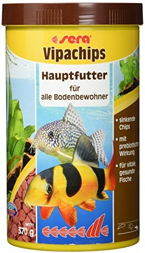 Sera vipachips - główna podszewka z opadających chipów dla wszystkich mieszkańców gleby w akwarium, 1000  ml
