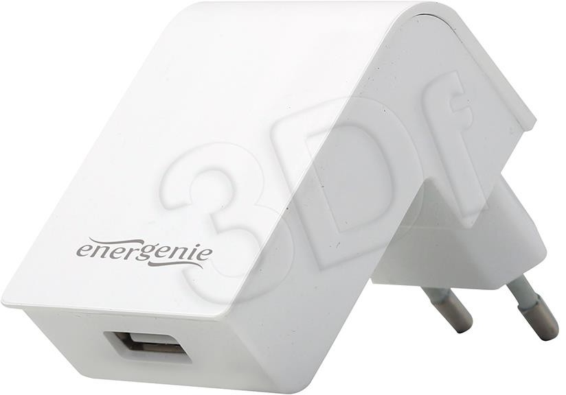 Energenie Ładowarka zasilacz/ładowarka/adapter napięcia 230V > USB 2.1A biała (EG-UC2A-02-W)