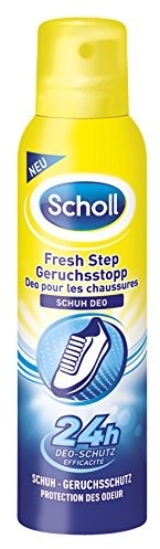Scholl Fresh Step zapachu buta dezodorantu zatrzymania, spray Spray, schuhdeo na buty, buty świeże, trójpak (3 X 150 ML) 89474