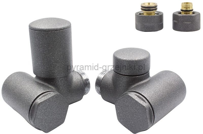 Varioterm Zawór regulacyjny INTEGRA ze złączką Pex/Cu - grafit str pex 16 mm lewy IR05FK/L(PEX)