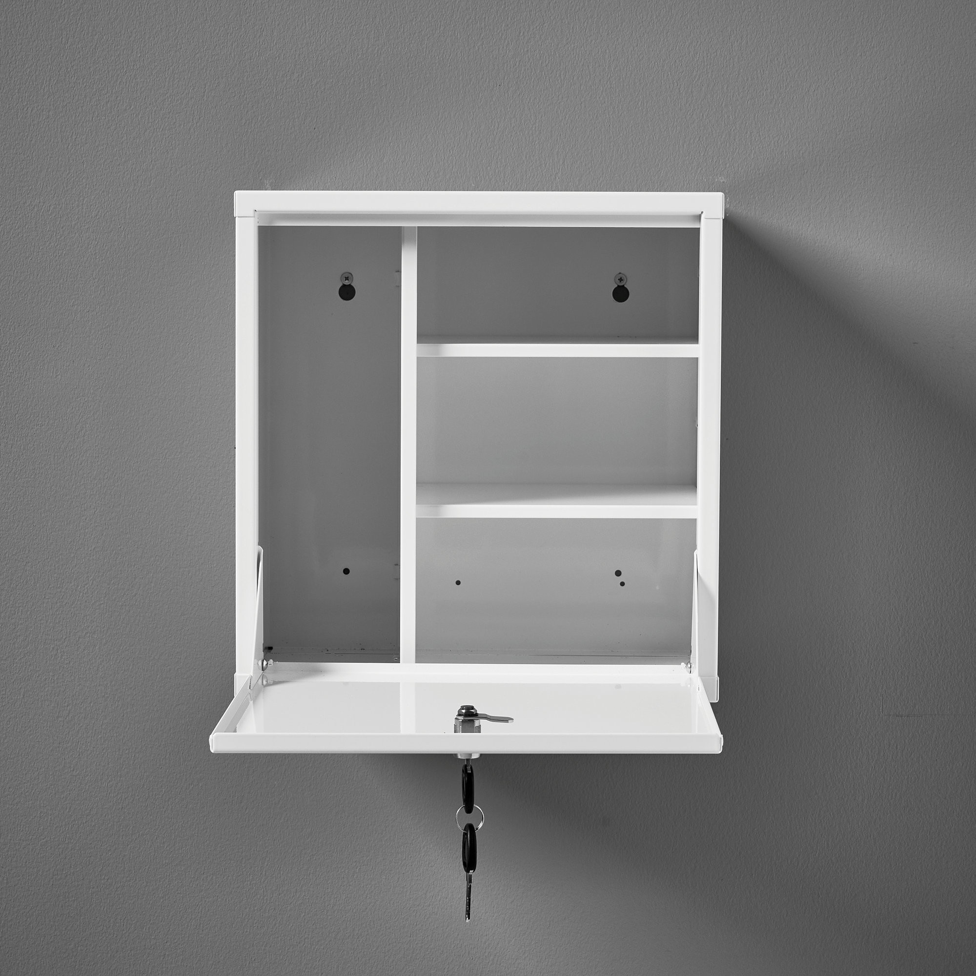 AJ Produkty Szafa lekarska CURE, 1 drzwi, zamek na klucz, 400x380x285 mm