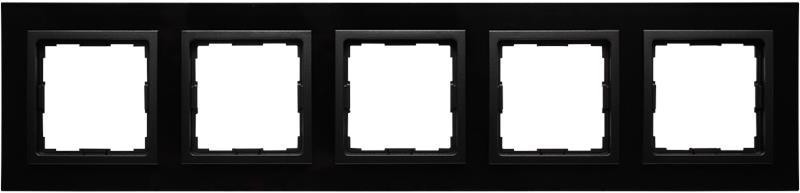 KOS Elektro System Vena 2 czarny ramka 5 szkło akrylowe kos_5209185