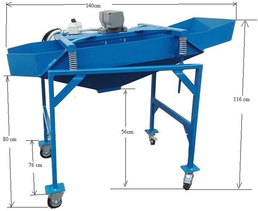 099 Ternet Przesiewacz wibracyjny powierzchnia robocza sita 0,5 m2) 09978854 78854-uniw
