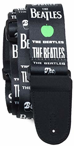 Perri's Leathers Skóra perri's | Pasek do gitary Beatles  poliester | 6 cm szerokości, regulowany 90 cm  125 cm długości (bas, pasek do gitary elektrycznej i akustycznej) The Beatles LPCP-6105