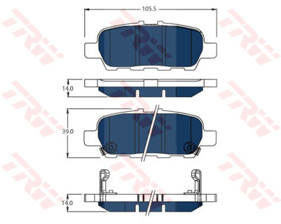 TRW KFZ Ausruestung GmbH) KFZ Ausruestung GmbH) GDB3508BTE GDB3508BTE