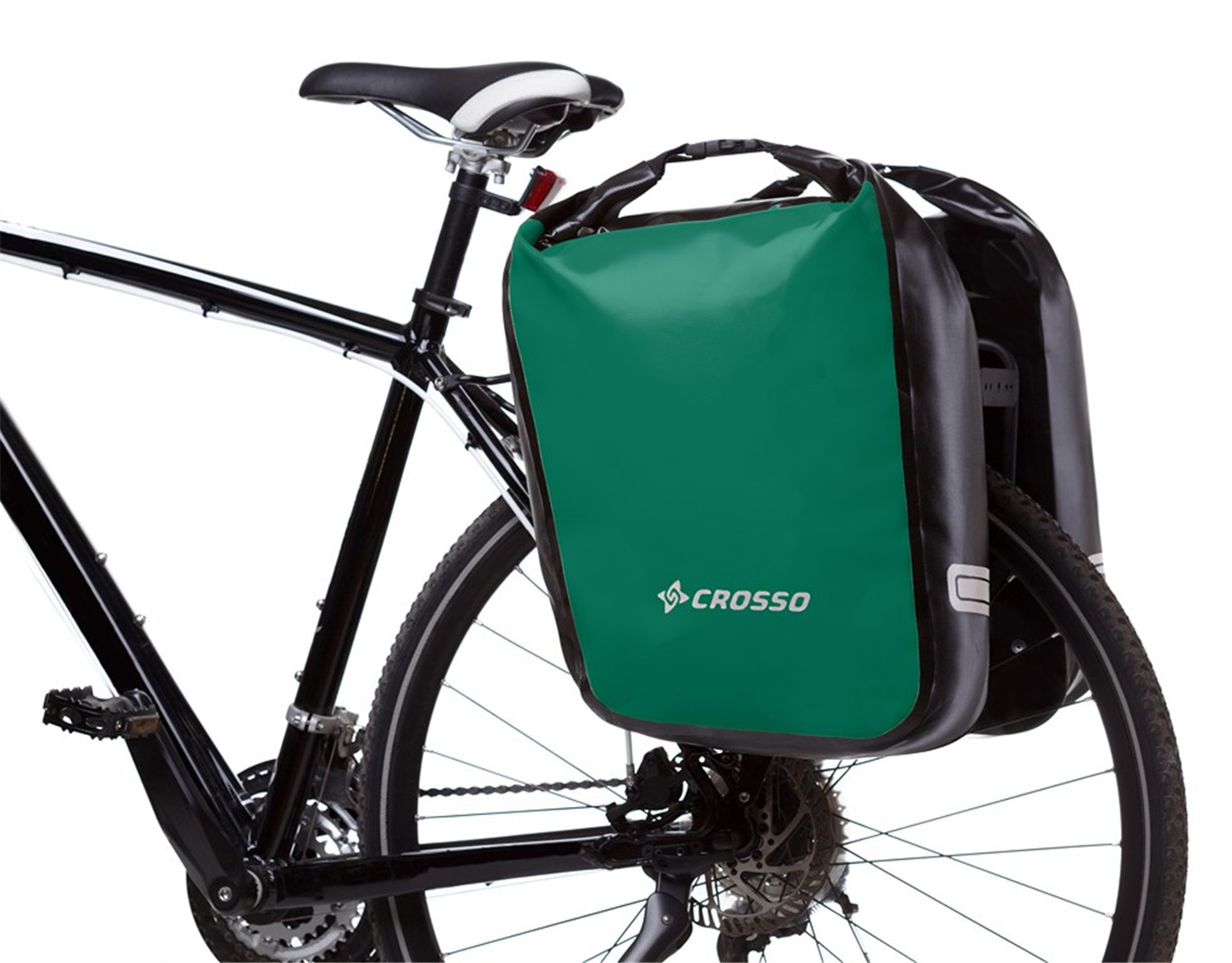 Crosso Sakwy Dry Big zielony / Montaż: tył / Pojemność: 60 L CO1009.60.86