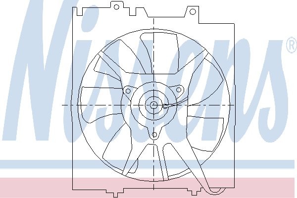 NISSENS Wentylator, kondensator klimatyzacji NISSENS 85491