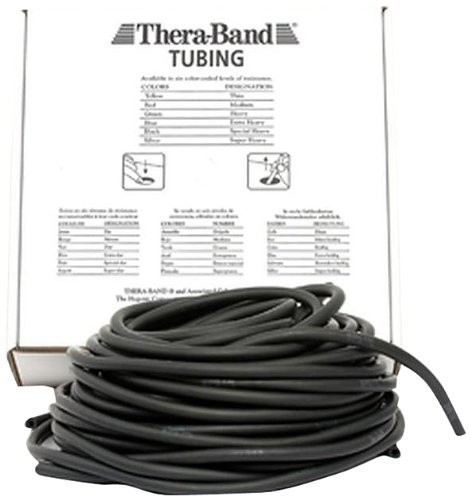 Thera-Band Tubing rzemień fitness, czarny, 7,5 m 4665006168