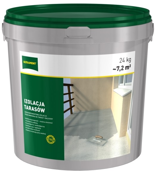 Ultrament Izolacja przeciwwodna tarasów  24 kg