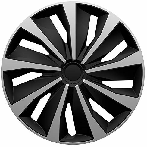 AUTOSTYLE Autostyle Silver/Black zestaw kołpaków ozdobnych na koła Grip 13 cali srebrny/czarny