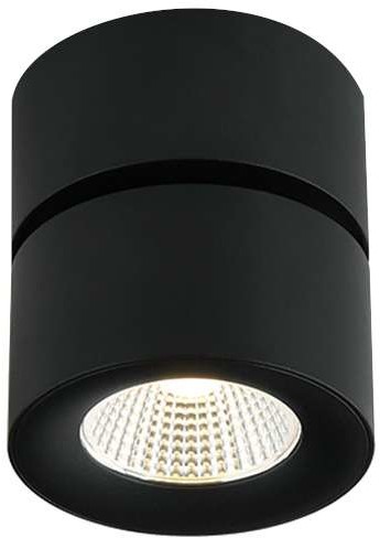 Orlicki Design Spot LAMPA sufitowa MONE NERO minimalistyczna OPRAWA metalowa LED 7W natynkowa tuba czarna MONE NERO