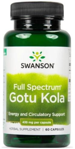 Swanson Health Products Swanson Full Spectrum Gotu Kola 435 mg 60 kapsułek 1138768
