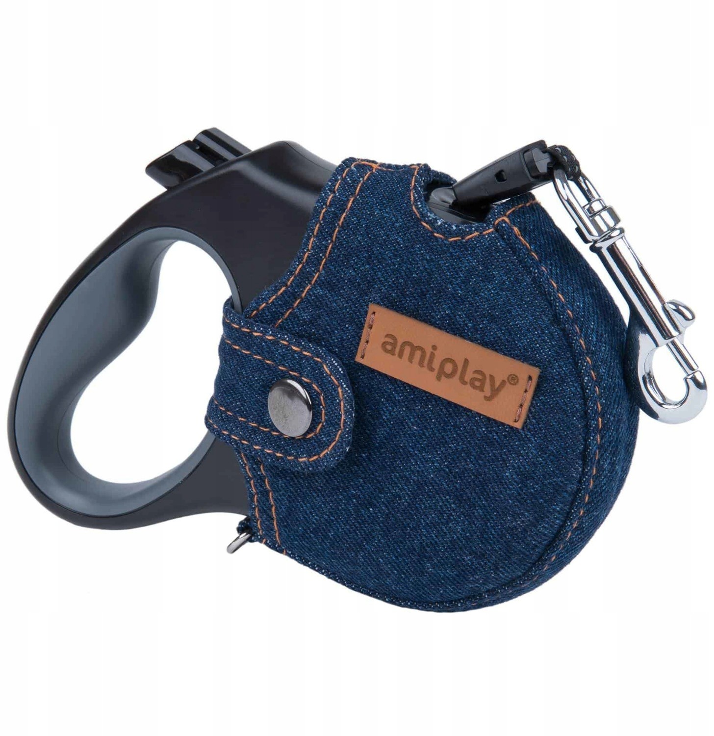 Ami Play Smycz infini z obudową Jeans M 5m-15kg Gra