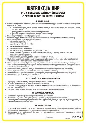 IAA26 Instrukcja BHP przy obsłudze gaśnicy śniegowej z zaworem szybkootwieralnym