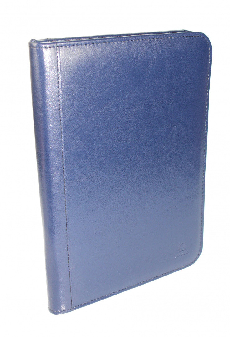 MARCO (PL) Notatnik - Solidny Notes Biwuar Organizer MARCO (PL) Skóra Licowa Granatowy B01-b