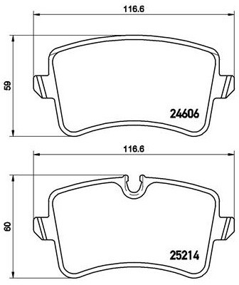 BREMBO Klocki hamulcowe - komplet P 85 120