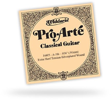 DAddario J4405 Pro-Arte nylonowa gitara klasyczna pojedynczy sznurek, normalne napięcie, piąty sznur J4405