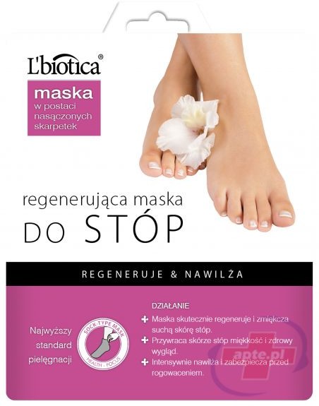 Lbiotica maska do stóp regenerująca 32ml skarpetki