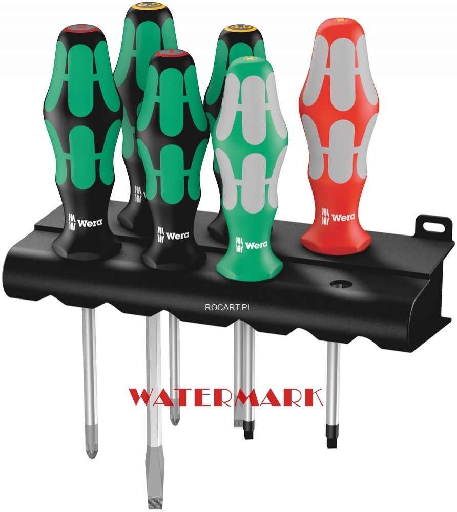 Wera 334/368/6 Zestaw wkrętakow + wieszak 05347778001