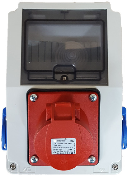 Rozdzielnica budowlana 32A/5p +2x230V IP66
