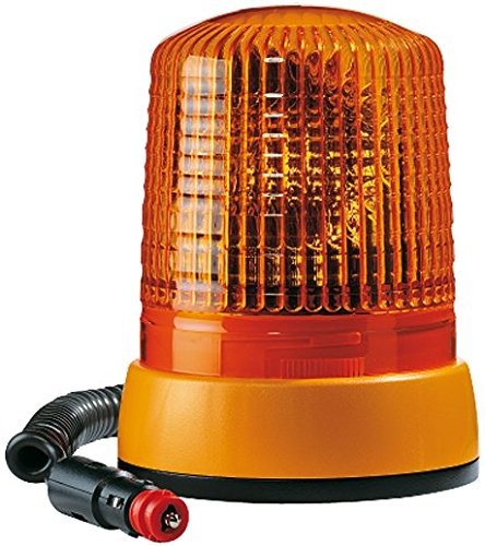 HELLA Wytrzymały poliwęglan KL 7000 m, funkcja światła (żarówka halogenowa lampa sygnalizacyjno-ostrzegawcza), magnes mocujący, obracania, żółte światło kuchenny, żółtą obudowa cokół, 24 V, 2RL 008 06 2RL 008 062-111