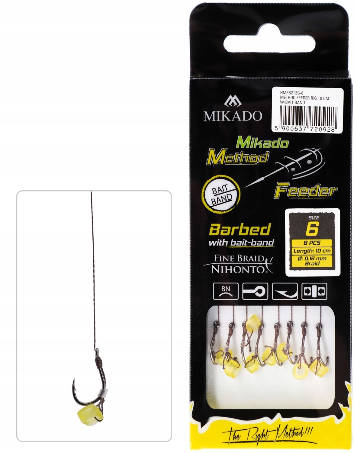 MIKADO Haczyk Z Gumką Method Feeder Do Metody 14