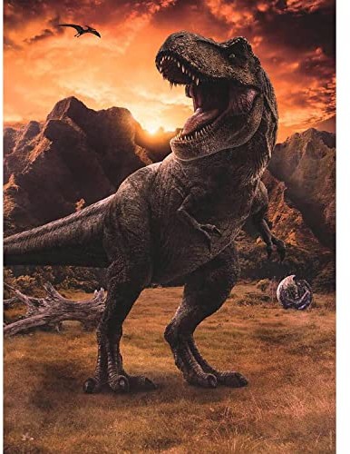 Nathan Puzzle 250 sztuk - Le Tyrannosaurus Rex/Jurassic World 3 Park Dzieci, 4005556861583 4005556861583