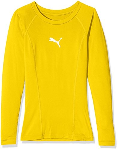 Puma PUMA męska ligi Base Layer Tee LS Jr Shirt, żółty, 152 655921 06