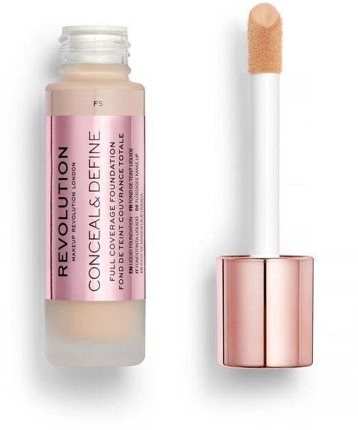 Фото - Тональний крем та база під макіяж Freedom Makeup Revolution Conceal & Define Foundation Podkład kryjący F5 23ml 