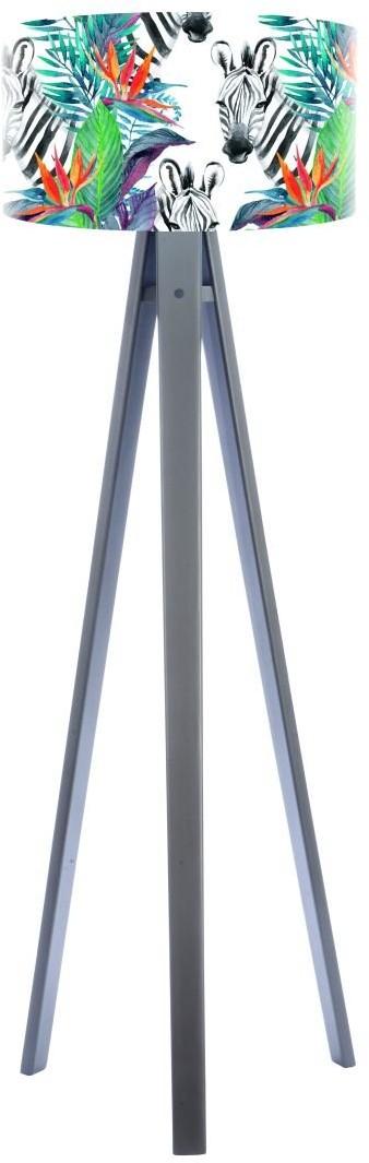 Macodesign Lampa podłogowa Zebra tropiku tripod-foto-414p-a, 60 W