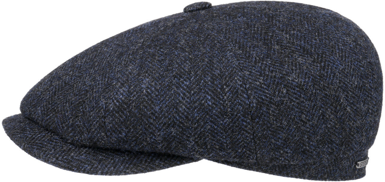 Płaski Kaszkiet Hatteras Classic Wool by Stetson, czarno-niebieski, 61 cm