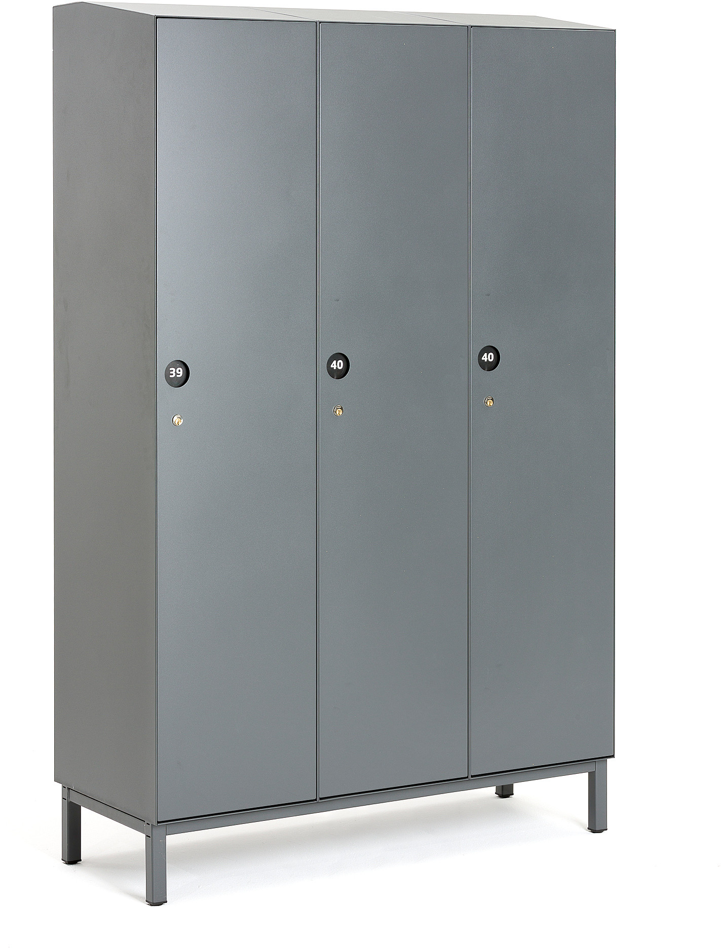 AJ Create: metalowa szafa Sign 3 moduły 1985x900x500 mm szara zawiera nóżk 571333