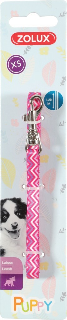 Zolux Smycz Puppy Pixie 8 mm/1,20 m kol. kol. różo