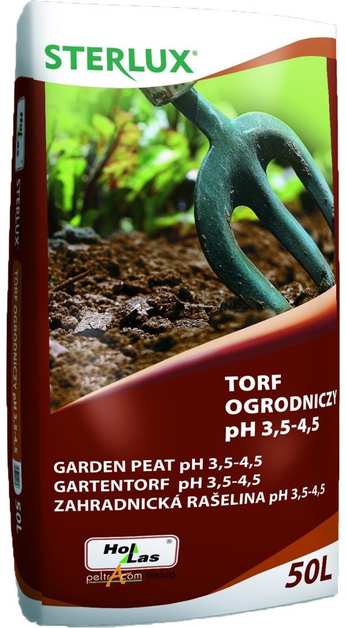 Sterlux Greenyard Torf ogrodniczy pH 3,5-4,5 50l HOLLAS