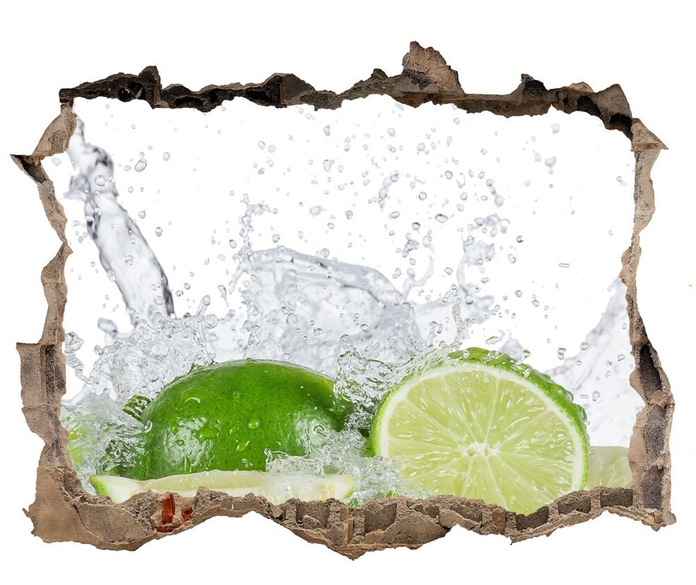 Wallmuralia.pl Samoprzylepna naklejka beton Limonki i woda