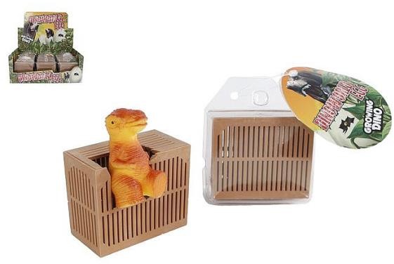 Hipo Dinozaur rosnący 6cm w klatce 6 wzorów