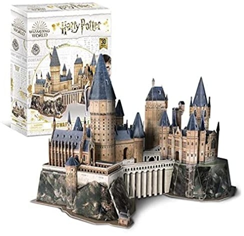 ASMODEE Asmodee- Harry Potter-Puzzle 3D : Zamek Hogwartu, HPP51063, Wielokolorowy 4D51063