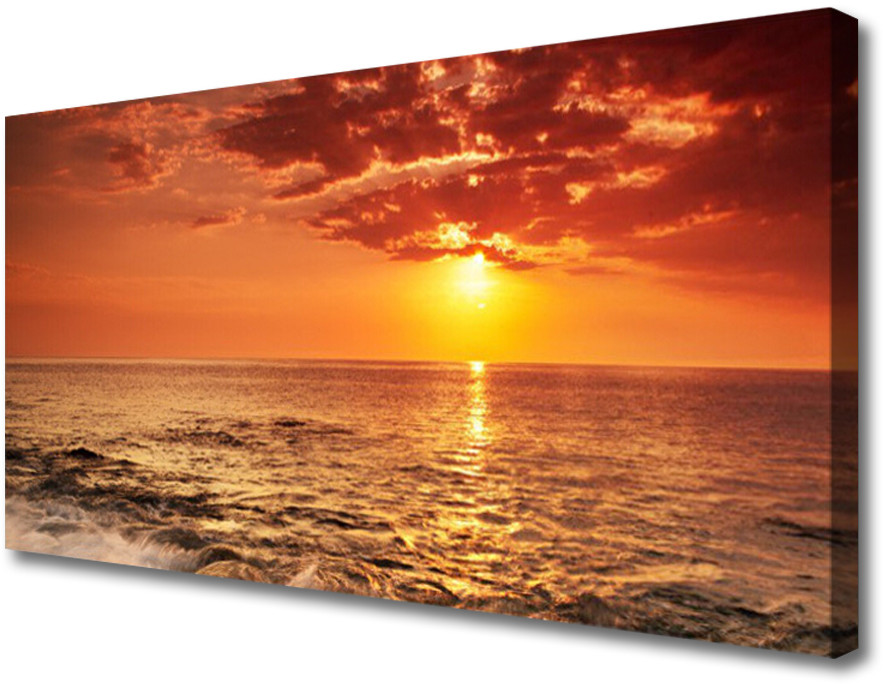 PL Tulup Obraz Canvas Morze Słońce Krajobraz 100x50cm