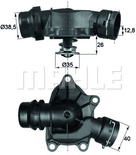 MAHLE TERMOSTAT MAHLE TI2688 BMW 5 E39 3,0D 7 E38 3,0D 98-00 MAHLE TI 26 88