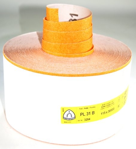 Klingspor pl31b-3294 papier ścierny  na rolce, 115 MM, K 80, 50 m, E 447 142 PL31B-3294