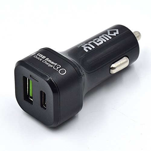 Apple Welly Enjoy Welly Enjoy WY11000 ładowarka samochodowa USB C Power Delivery 33 W USB szybki adapter samochodowy 2 porty typu C do Phone X, iPhone 8 Plus, iPhone 8, iPad, Samsung S9, S8, Huawei P20 czarna Wy11000