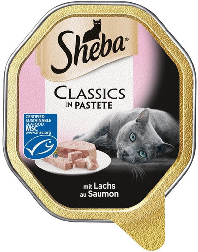 Sheba Mokra karma dla kotów łosoś 22 x 85 g