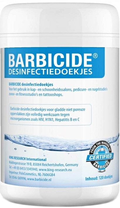 Barbicide Chusteczki do Dezynfekcji Wszystkich Powierzchni 120 szt