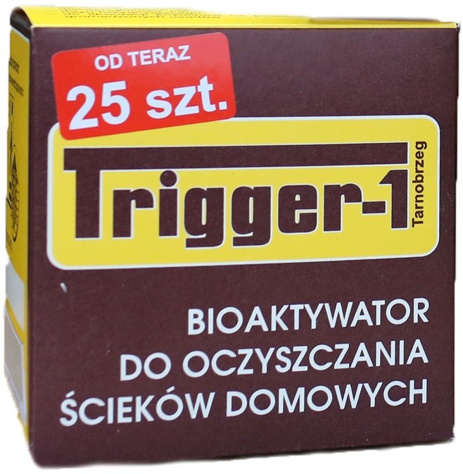 TRIGGER-1 25 szt. Oczyszczalnie szamba bakterie