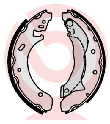 BREMBO Zestaw szczęk hamulcowych S 24 524