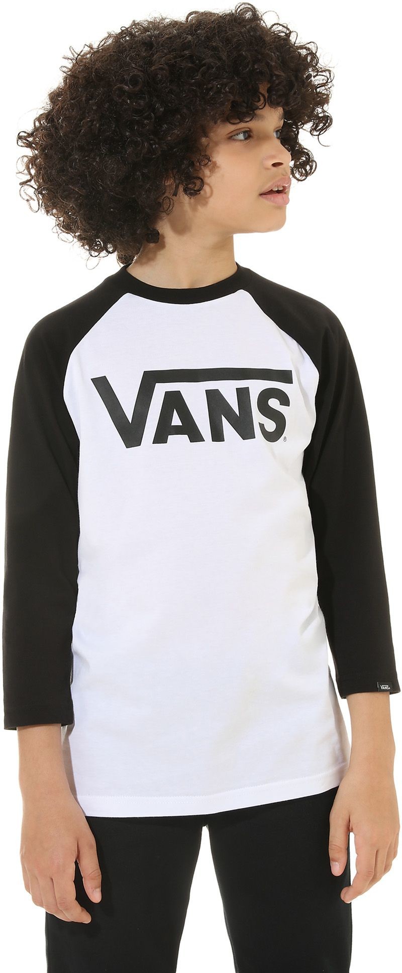 Vans t-shirt BOYS CLASSIC RAGLAN White/Black